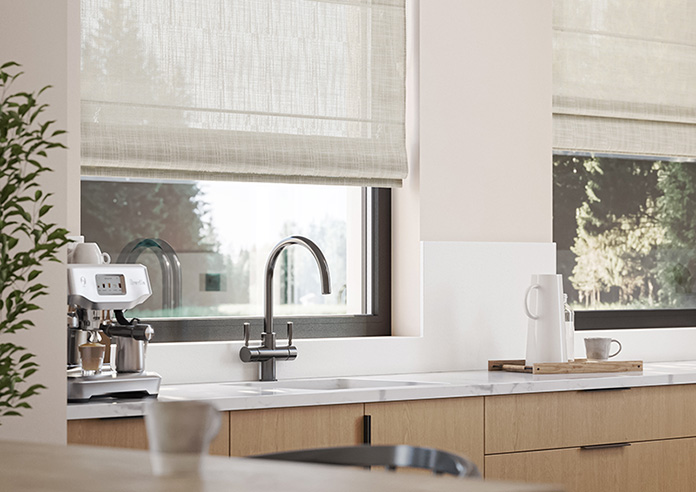 Siena Voile, Greige - Roman Blind - Image 5